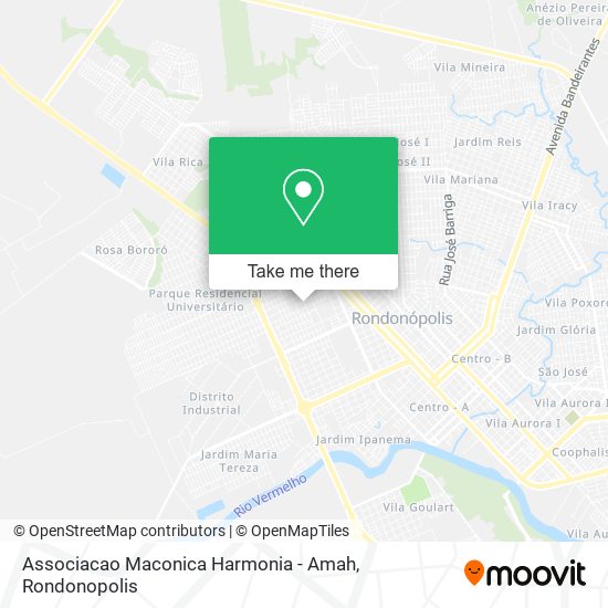 Associacao Maconica Harmonia - Amah map