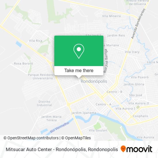 Mapa Mitsucar Auto Center - Rondonópolis