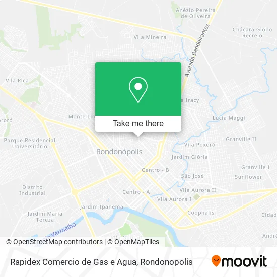 Rapidex Comercio de Gas e Agua map