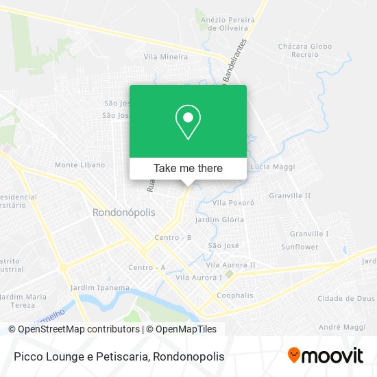 Mapa Picco Lounge e Petiscaria