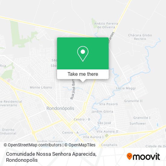 Mapa Comunidade Nossa Senhora Aparecida