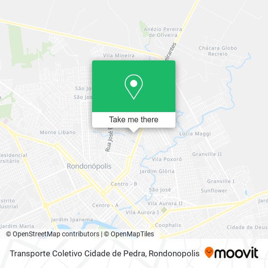 Mapa Transporte Coletivo Cidade de Pedra