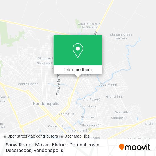 Mapa Show Room - Moveis Eletrico Domesticos e Decoracoes