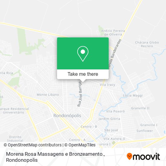 Mapa Morena Rosa Massagens e Bronzeamento.