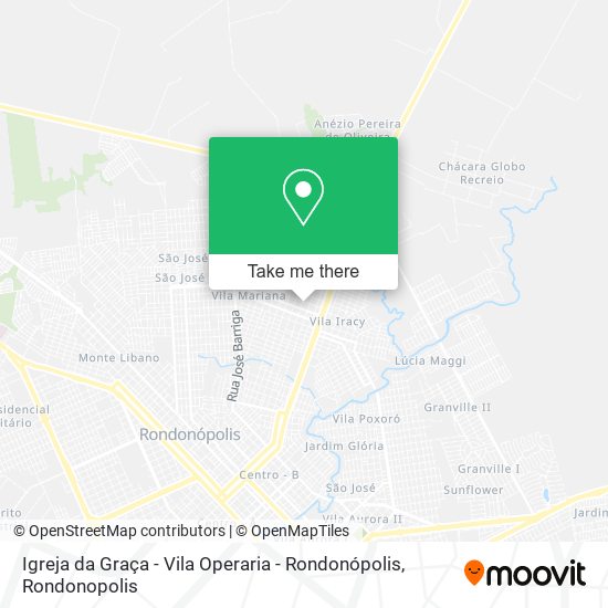 Igreja da Graça - Vila Operaria - Rondonópolis map