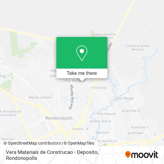 Mapa Vera Materiais de Construcao - Deposito