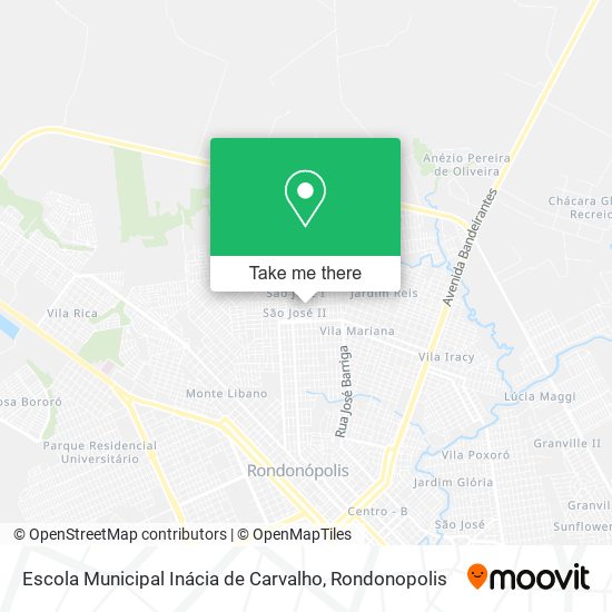 Mapa Escola Municipal Inácia de Carvalho