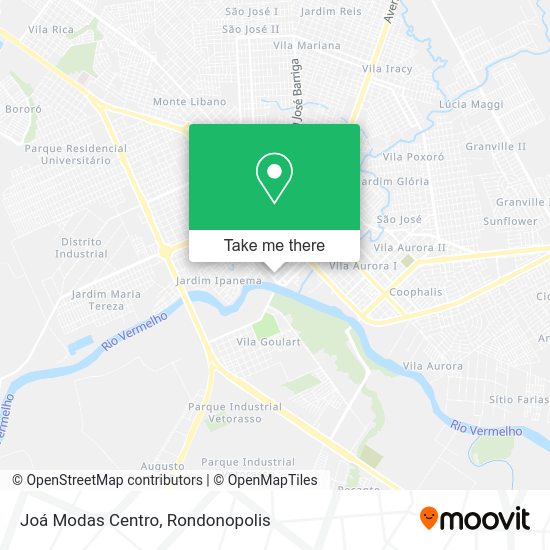 Joá Modas Centro map