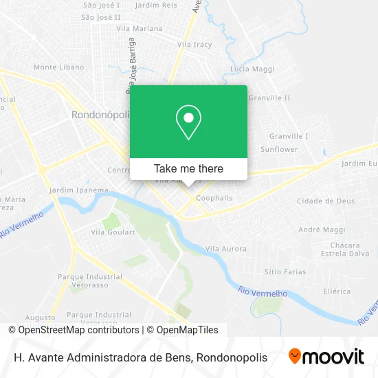 H. Avante Administradora de Bens map