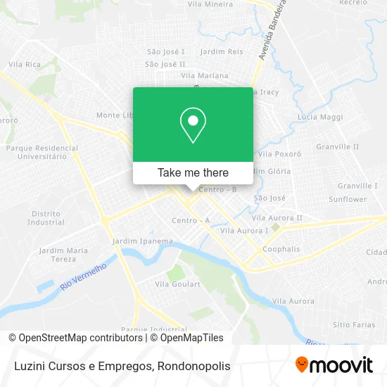 Luzini Cursos e Empregos map