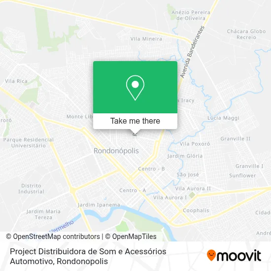 Project Distribuidora de Som e Acessórios Automotivo map