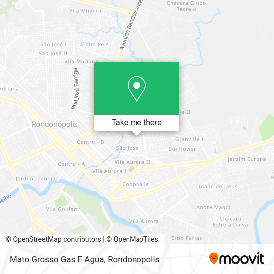 Mato Grosso Gas E Agua map
