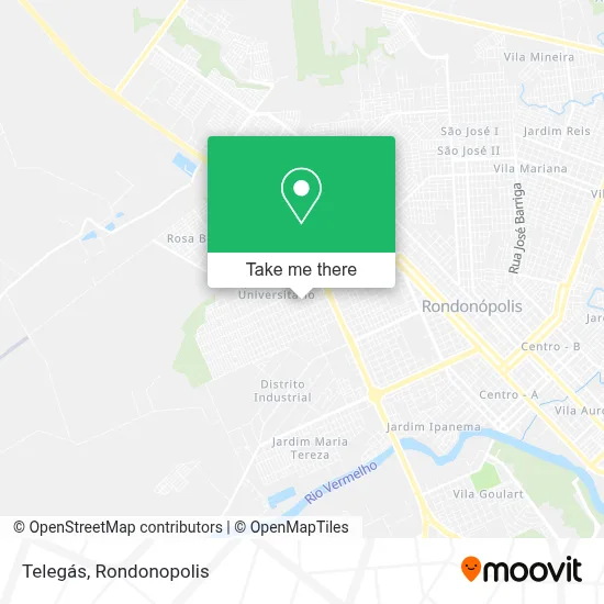 Telegás map