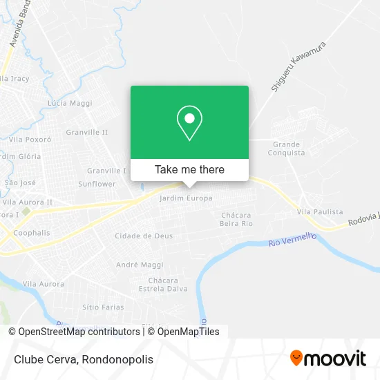 Clube Cerva map