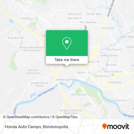 Honda Auto Campo map