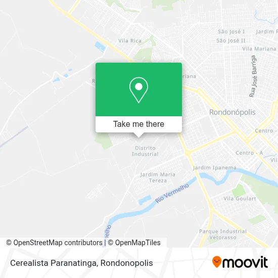 Cerealista Paranatinga map