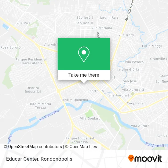 Educar Center map