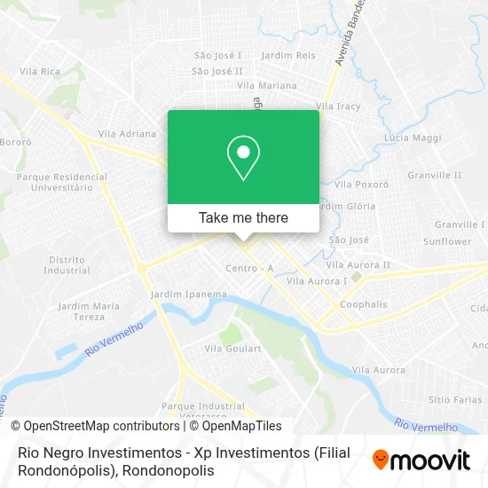 Rio Negro Investimentos - Xp Investimentos (Filial Rondonópolis) map