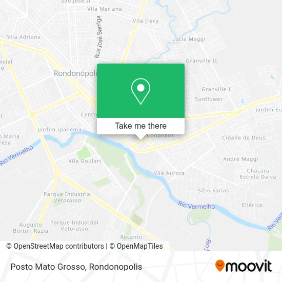 Posto Mato Grosso map