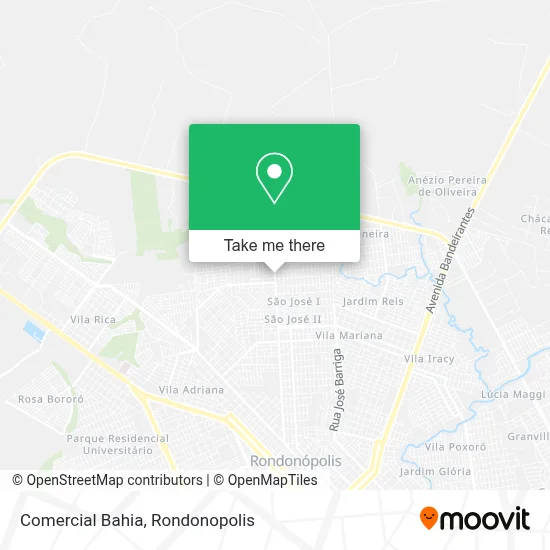 Comercial Bahia map