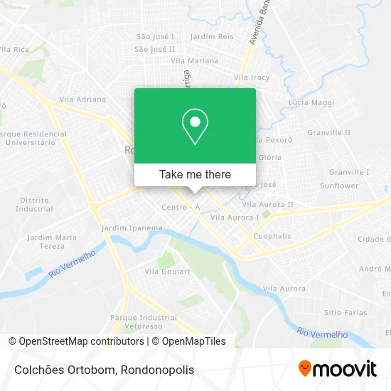 Colchões Ortobom map