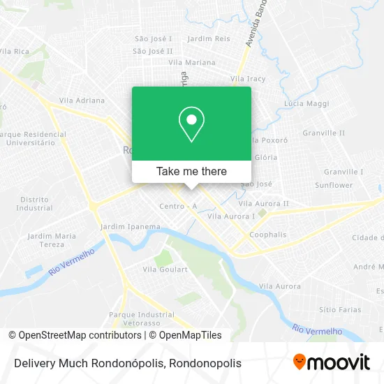 Delivery Much Rondonópolis map