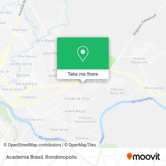 Academia Brasil map