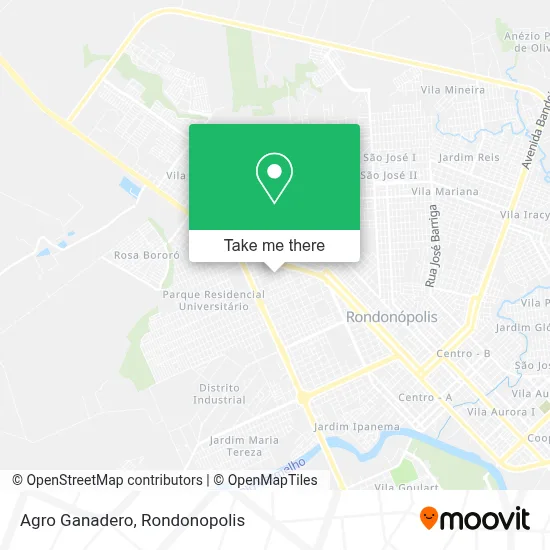 Agro Ganadero map