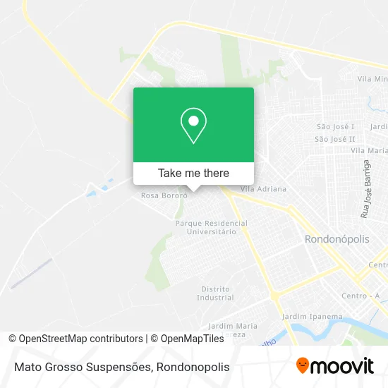 Mato Grosso Suspensões map