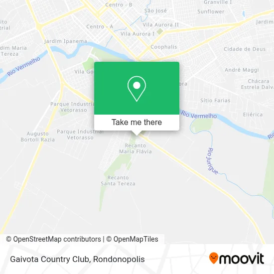 Gaivota Country Club map