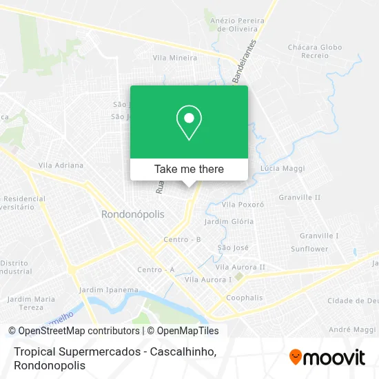 Tropical Supermercados - Cascalhinho map