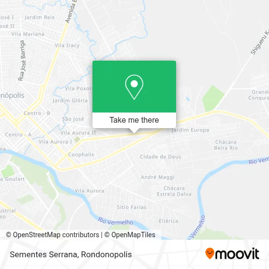 Sementes Serrana map