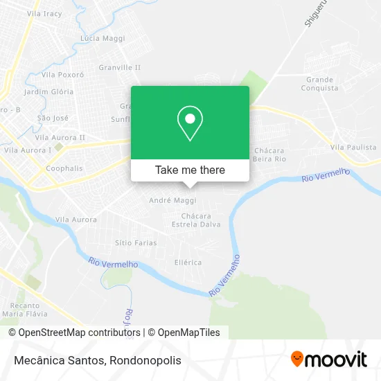 Mecânica Santos map