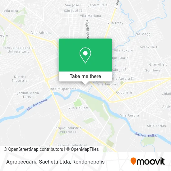 Agropecuária Sachetti Ltda map