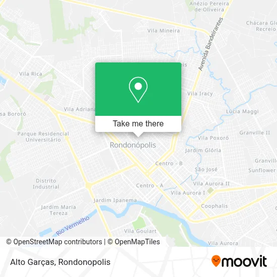 Alto Garças map