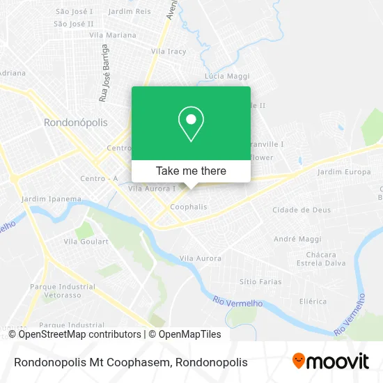 Rondonopolis Mt Coophasem map