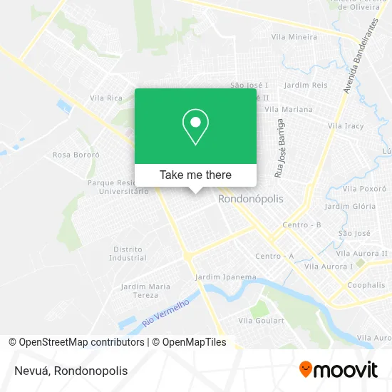 Nevuá map