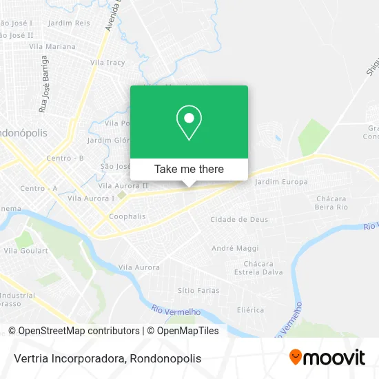 Vertria Incorporadora map