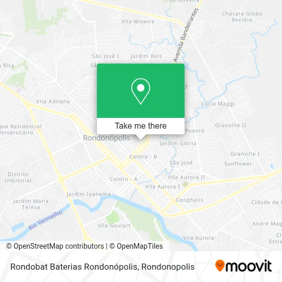 Rondobat Baterias Rondonópolis map