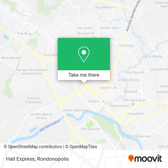 Hall Express map