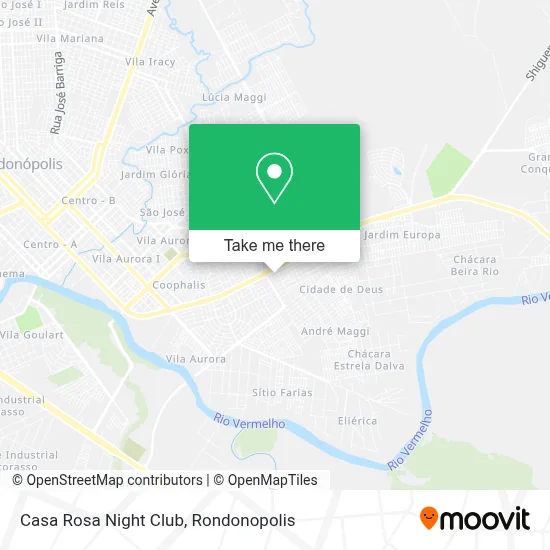 Casa Rosa Night Club map
