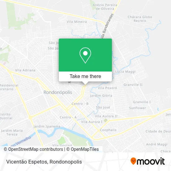 Vicentão Espetos map