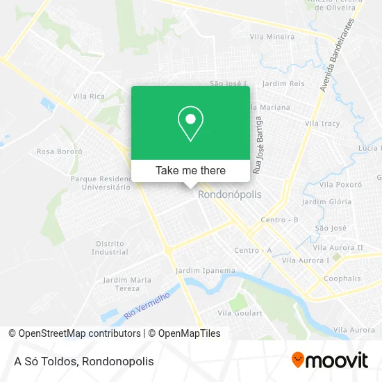 A Só Toldos map