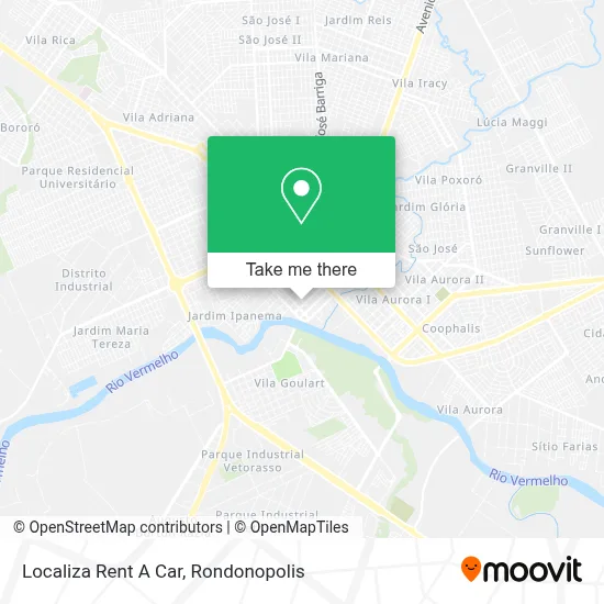 Localiza Rent A Car map
