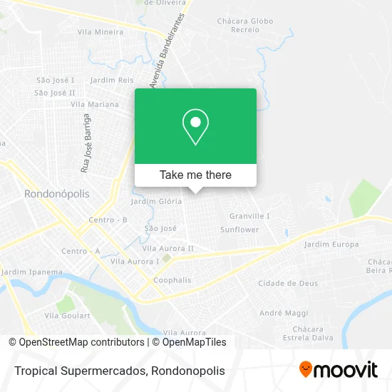 Tropical Supermercados map