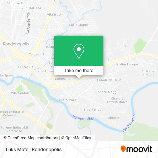 Luks Motel map