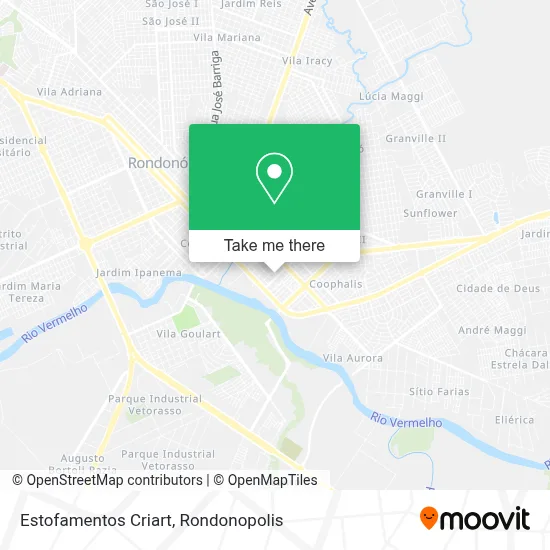 Estofamentos Criart map