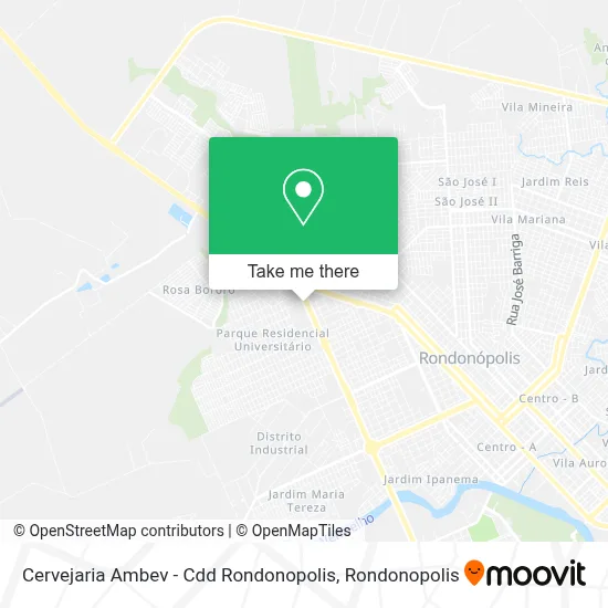 Cervejaria Ambev - Cdd Rondonopolis map