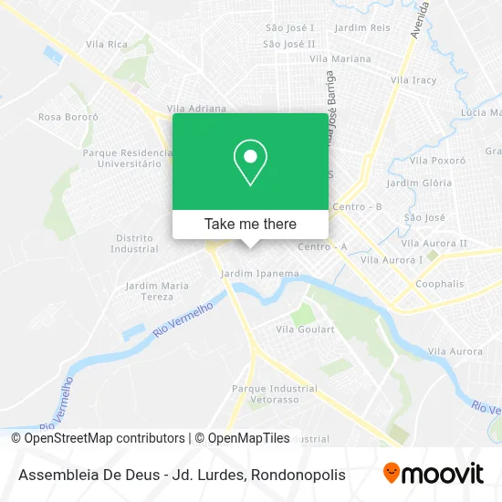 Assembleia De Deus - Jd. Lurdes map