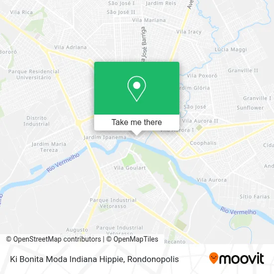 Ki Bonita Moda Indiana Hippie map